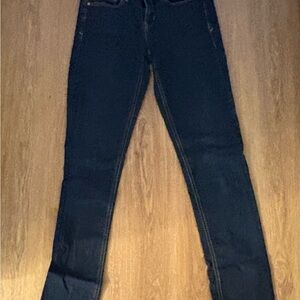 Women's Gap extra long dark jeans